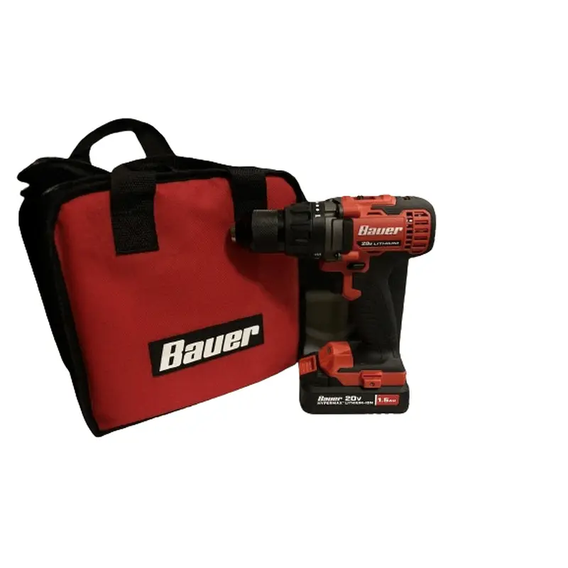 BAUER 20V Cordless 1/2 in. Drill/Driver Kit