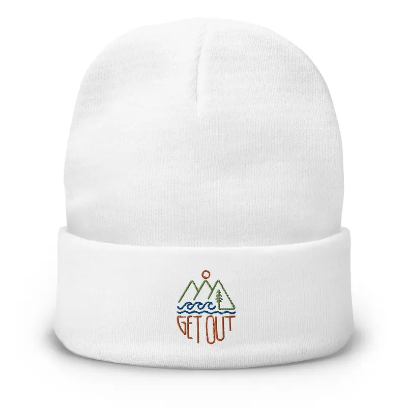 Get Out Embroidered BeanieBlack