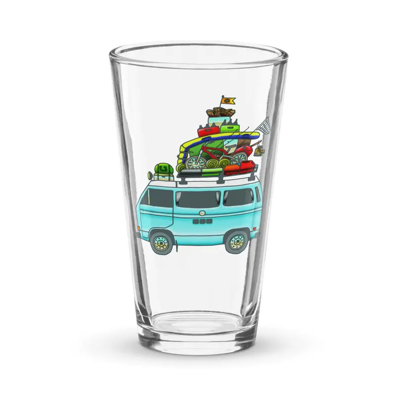 RAD Vanagon Shaker Pint Glass