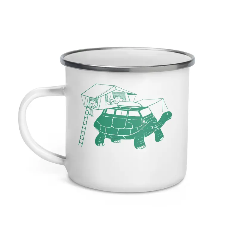 Tin-Top Turtle Enamel Mug