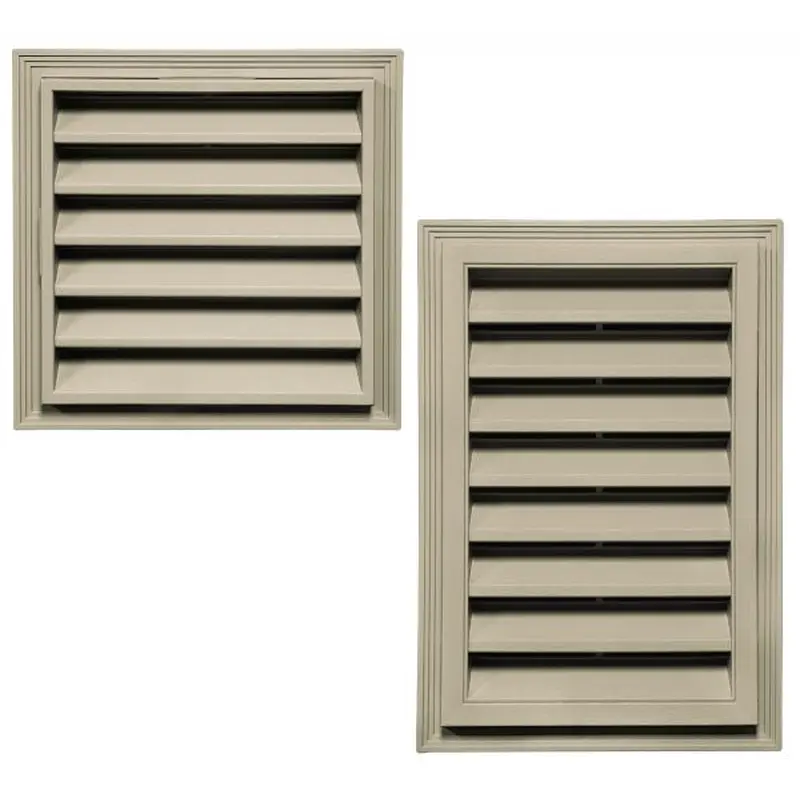 Builders Edge Rectangular Gable Vent, White, 18" x 24"18" x 24"