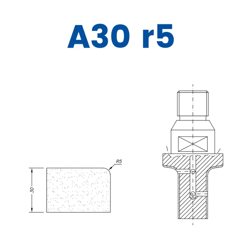 A30 r5 (30mm r5 Eased Edge)EHS Kit (All materials high speed) / 1
