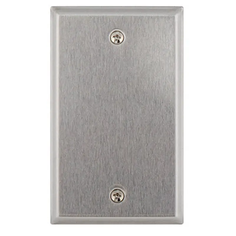 Pass & Seymour 1-Gang Blank Wall Plate, Stainless SteelStainless Steel