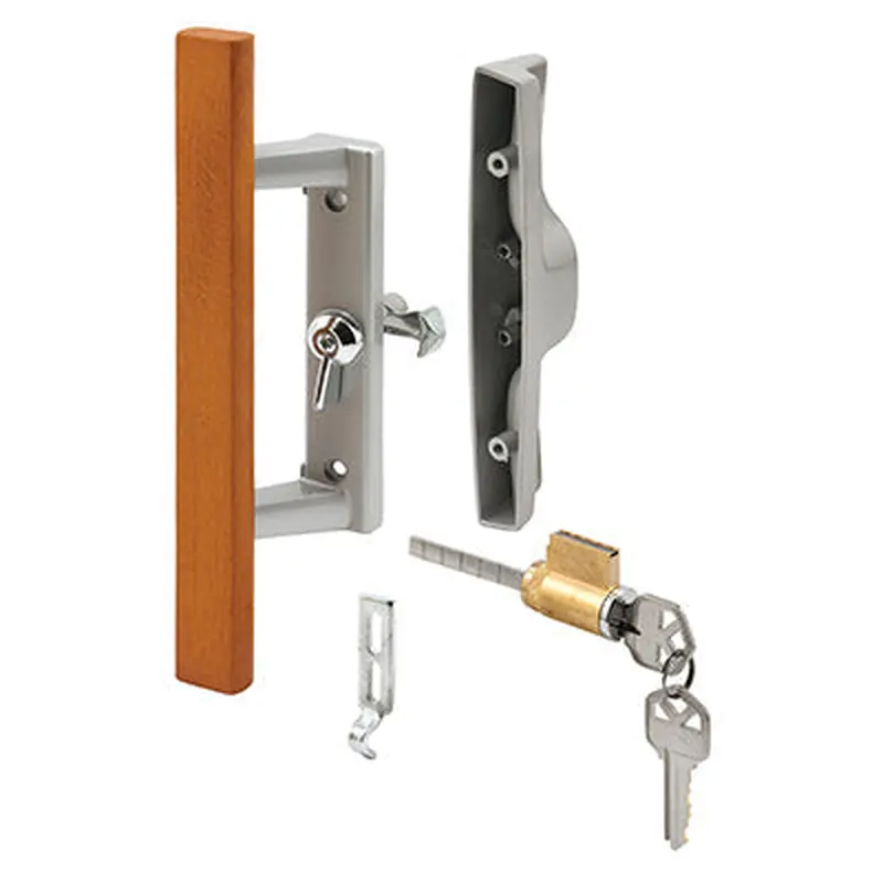 Prime Line Patio Door Internal style door handle, Gray, 3-15/16 inch hole centers, 1 per pkg.3-15/16"