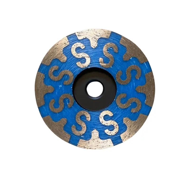 Kratos Storm - 4" Resin Filled Flat Cup WheelsCoarse