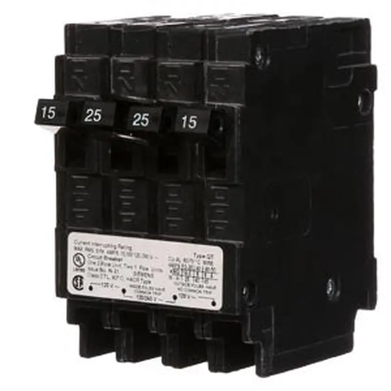 Siemens Circuit Breaker Two Single Poles And One Double Pole15-25 Amp