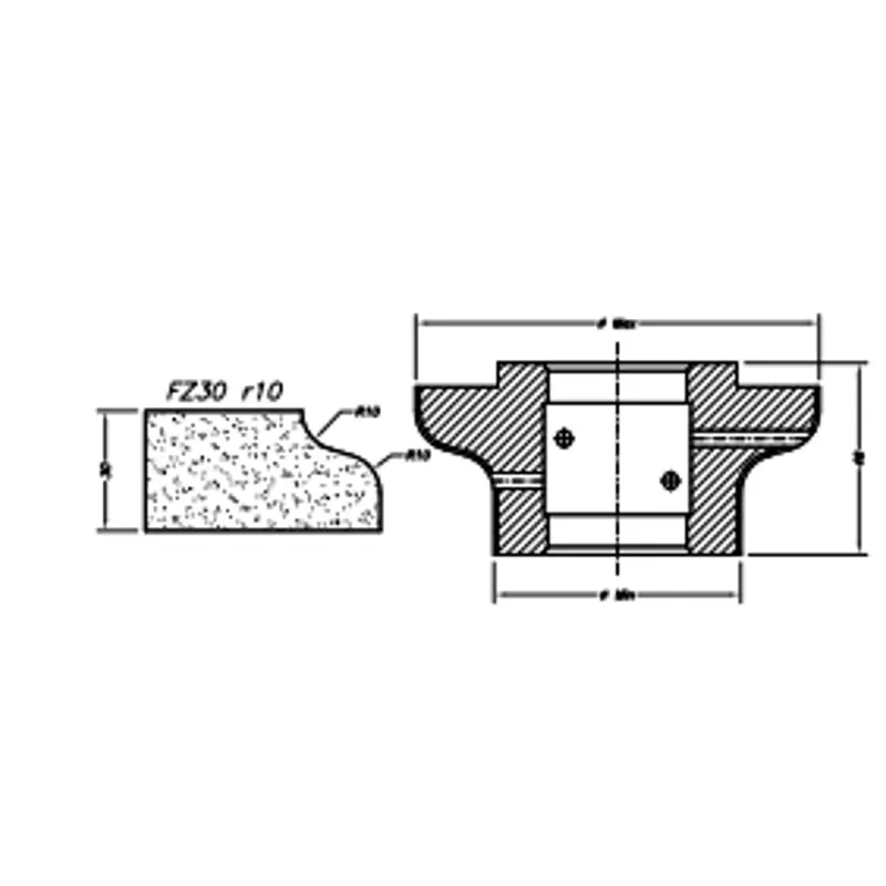 FZ30 (30mm Ogee Flat - Line 60 (Bore 35) - Line 60 (Bore 35))EHS Kit (All materials high speed) / Breaker