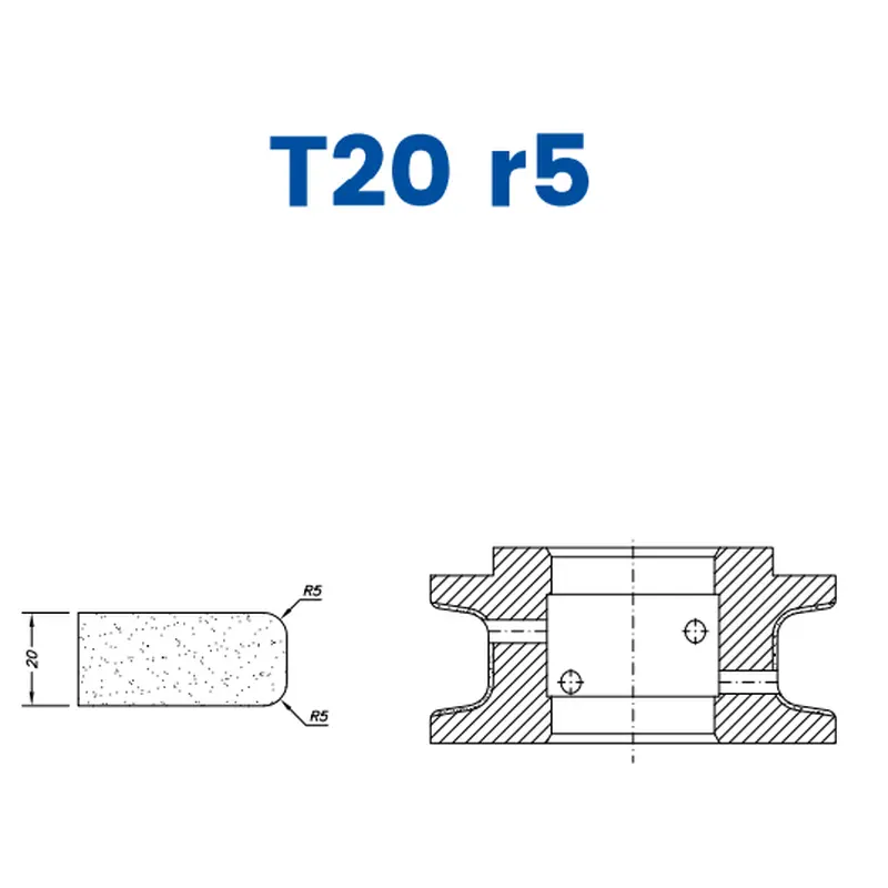 T20 r5(20mm Eased Top & Bottom r5)EHS Kit (All materials high speed) / 1