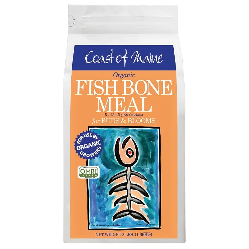 Coast of Maine 1CCFBMP3LBCASE Organic Plant Food, 3 lb Bag, 5-13-0 N-P-K Ratio