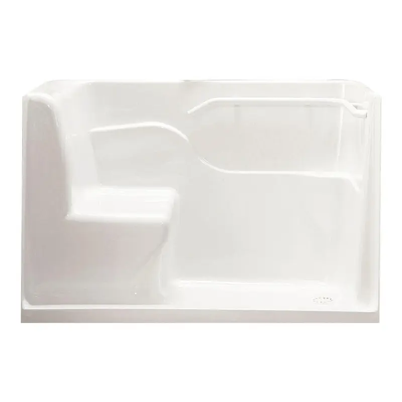 5 ft. Right Drain Seated Shower in WhiteWhite / Right / 160