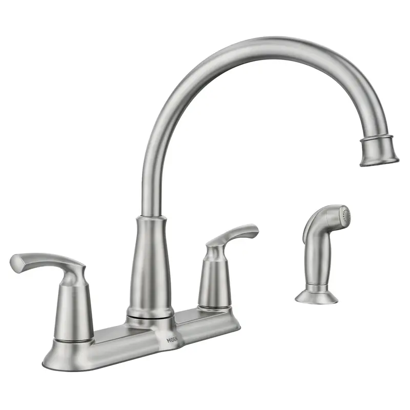 Bexley Two-Handle High Arc Kitchen FaucetChrome