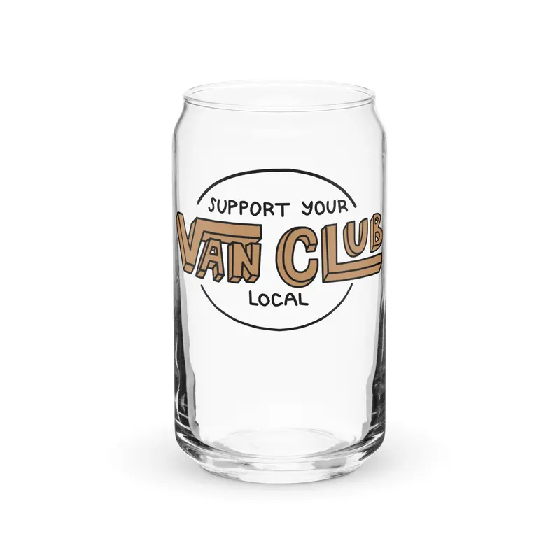 Support Your Local Van Club Pint Glass16 oz