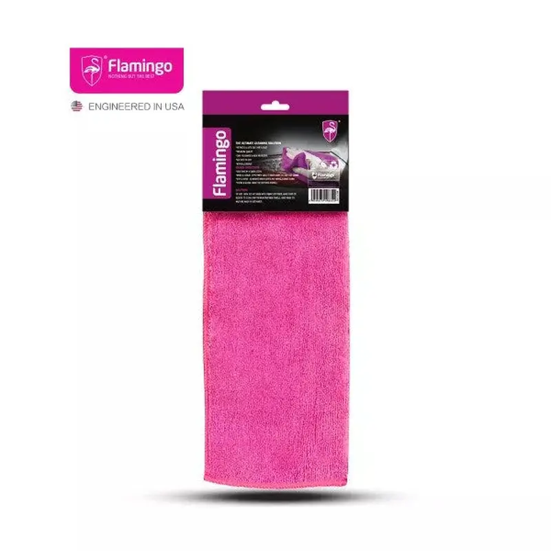 Flamingo F201 Ultra-Thick, Soft Microfiber Towel - 3pcs 