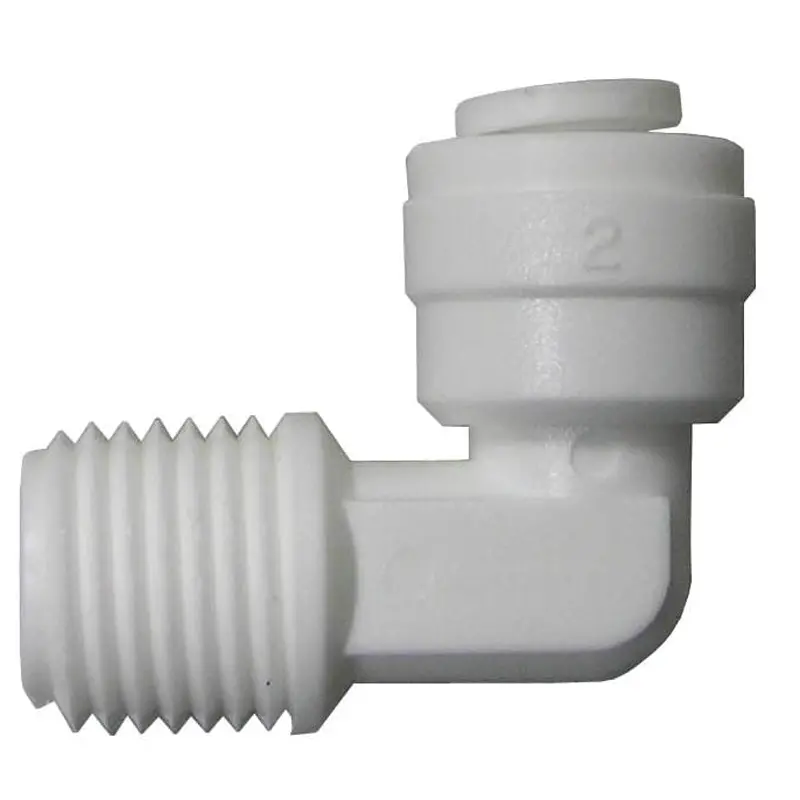Watts PL-3009 Tube Elbow, 1/4 in, 90 deg Angle, Plastic, 150 psi Pressure