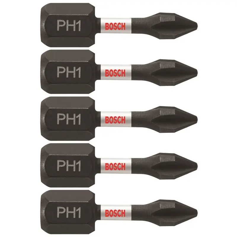 Bosch | ITPH1105 5 pc. Impact Tough 1 In. Phillips #1 Insert Bits