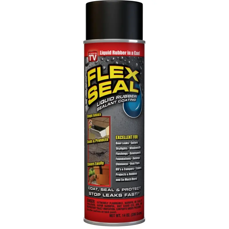 Flex Seal FSC20 Rubberized Spray Coating, Black, 14 oz, Can