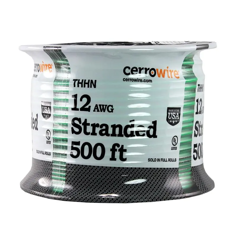 500 ft. 12/1 Green Stranded THHN Wire62.50 / Pink / 2500