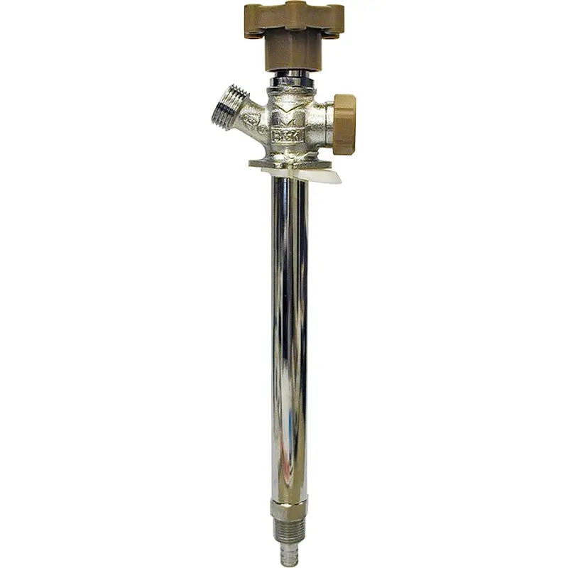 B & K 104-849HC Anti-Siphon Frost-Free Sillcock Valve, 1/2 x 3/4 in Connection, MPT x Hose, 125 psi Pressure, Brass Body