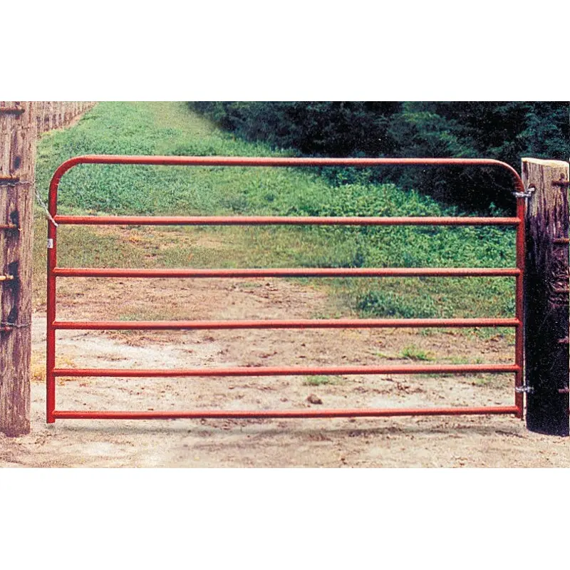 Behlen Country 40130061 Utility Gate, 70 in W Gate, 50 in H Gate, 20 ga Frame Tube/Channel, Red