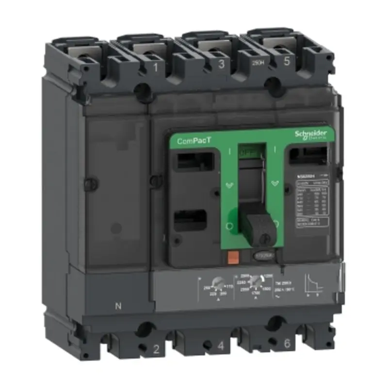 Circuit breaker compact ,160A , 4 poles | C16B6TM160C