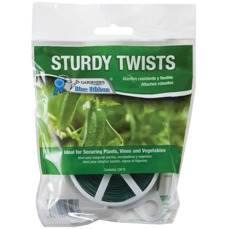 Gardener's Blue Ribbon T001B Plant Tie, 100 ft L, Plastic