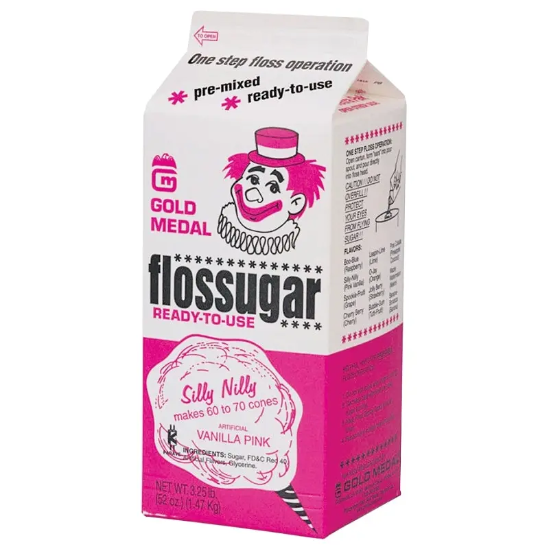 Gold Medal 3202 Cotton Candy, Silly Nilly Flavor, 3.25 lb Carton