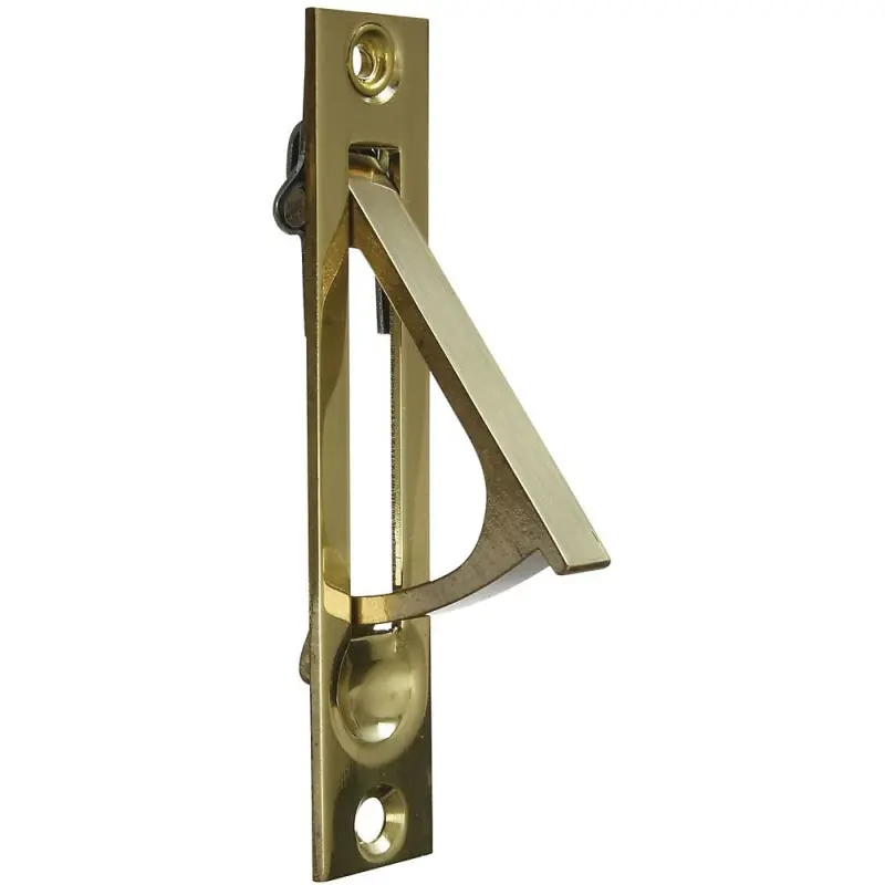 National Hardware N216-051 Door Edge Pull, 3/4 in W, Brass, Solid Brass