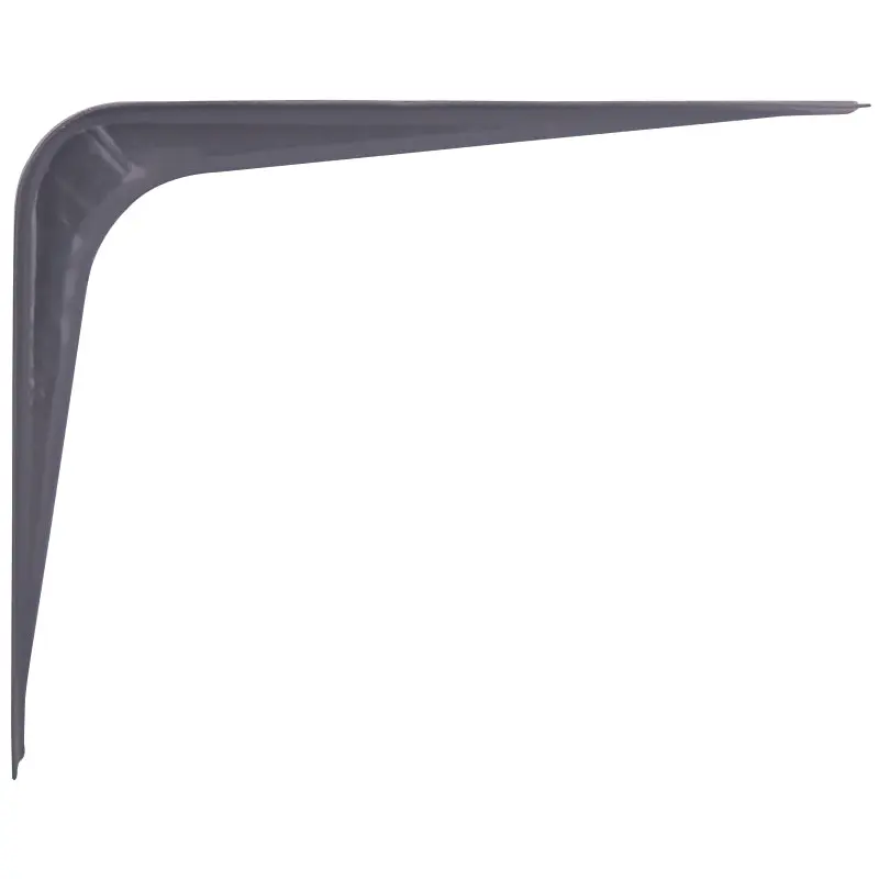 ProSource 21138PGL-PS Shelf Bracket, 65 lb/Pair, 6 in L, 5 in H, Steel, Gray