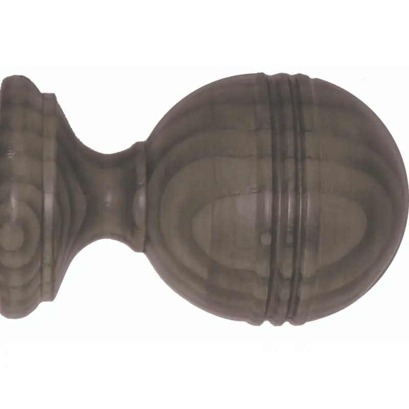 Ringed Ball Finial 45mm Driftwood