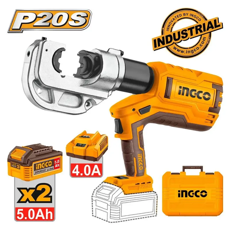 Cordless Hydraulic Crimping Tool 20V Ingco | CTLI2005