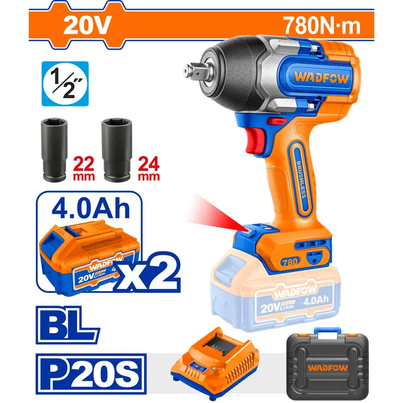WADFOW 20V Cordless Impact Wrench