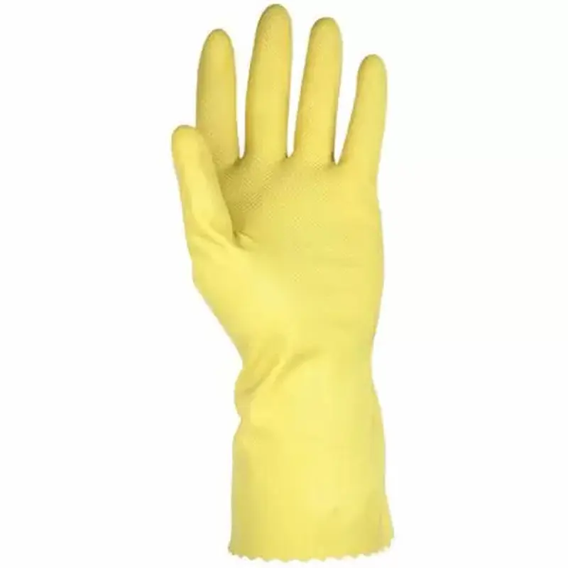 Custom Leathercraft Yellow Household Latex Gloves MediumMedium / Yellow