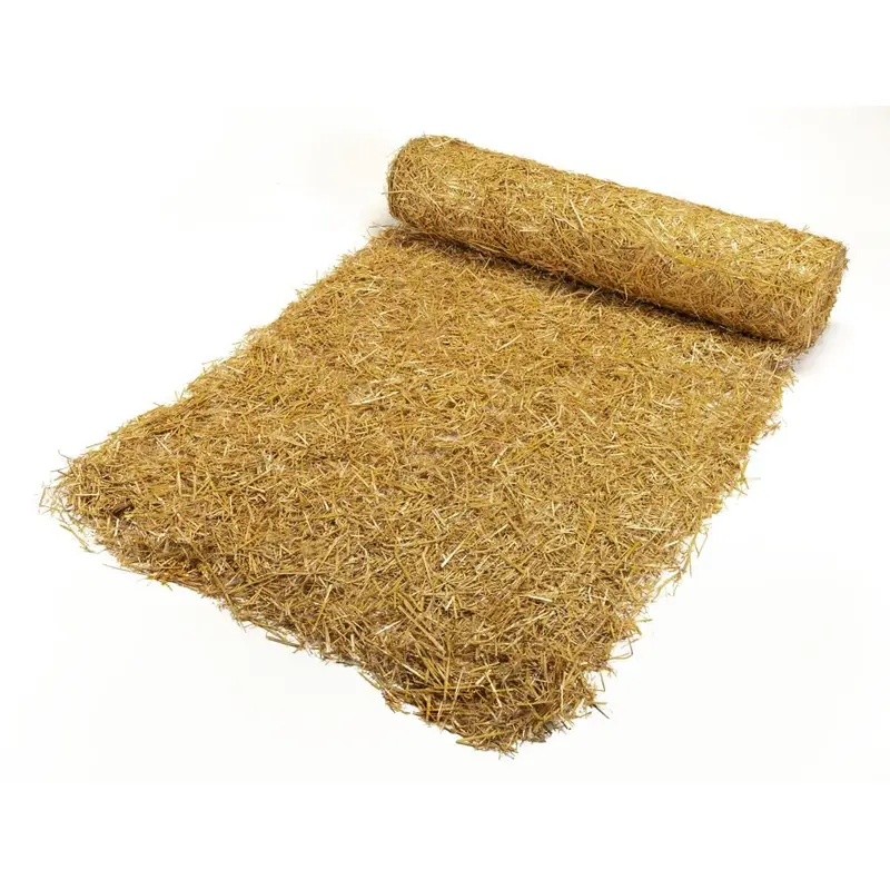 4 ft. x 135 ft. Polypropylene Single Net Straw Erosion Control Blanket