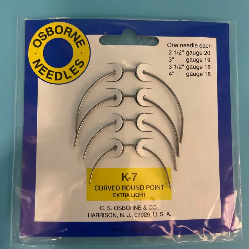 C.S. Osborne K-7 Curved Round Point Extra Light Needles