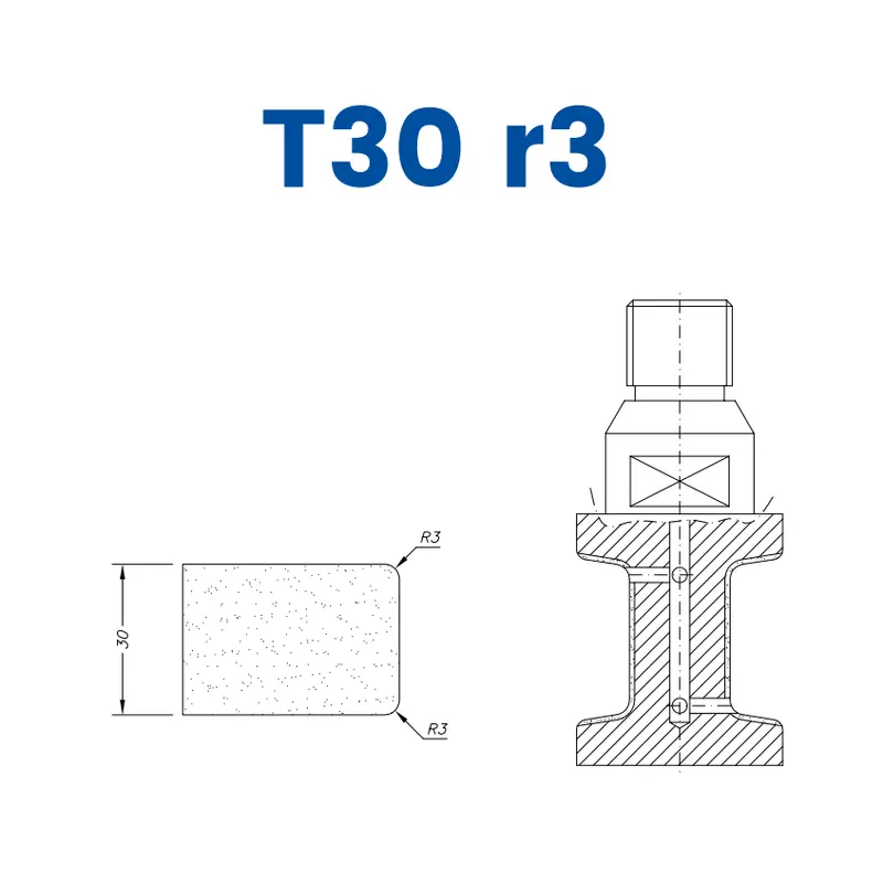T30 r3 (30mm Eased Top & Bottom r3)EHS Kit (All materials high speed) / 1