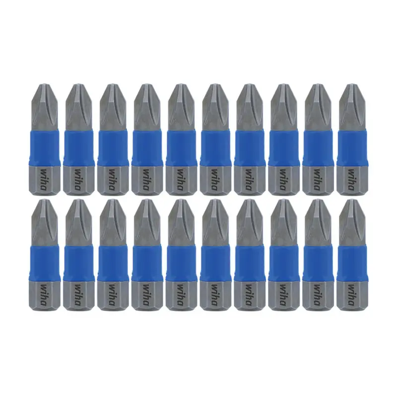 WIHA-70042 TerminatorBlue Impact Bit Phillips #2 - 1 Inch - 20 Pack