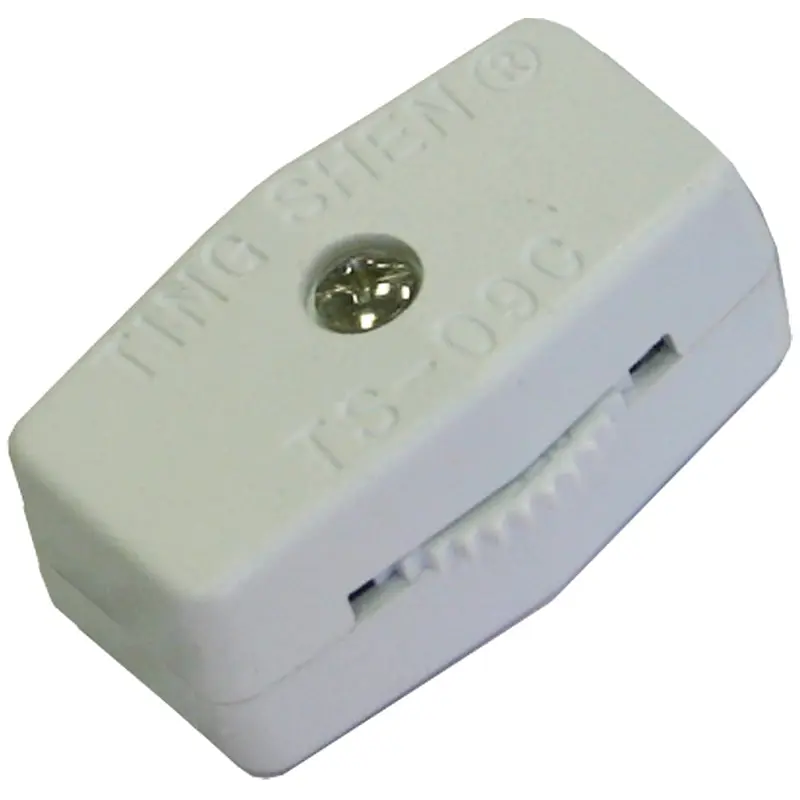 Atron LA970 In-Line Cord Switch, Switch, White