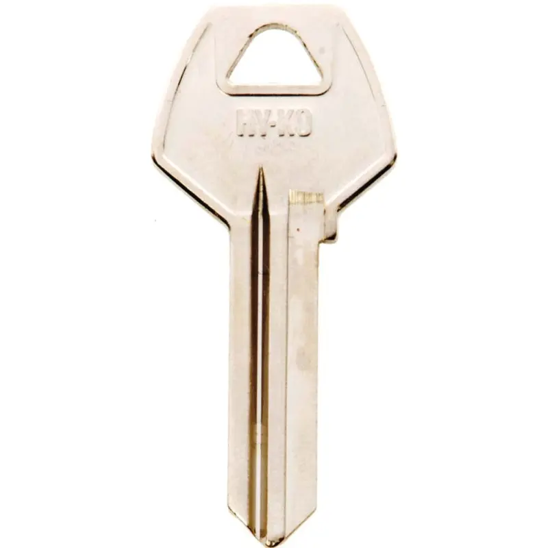 Hy-Ko 11010CO88 Key Blank, Brass, Nickel, For: Corbin Russwin Cabinet, House Locks and Padlocks