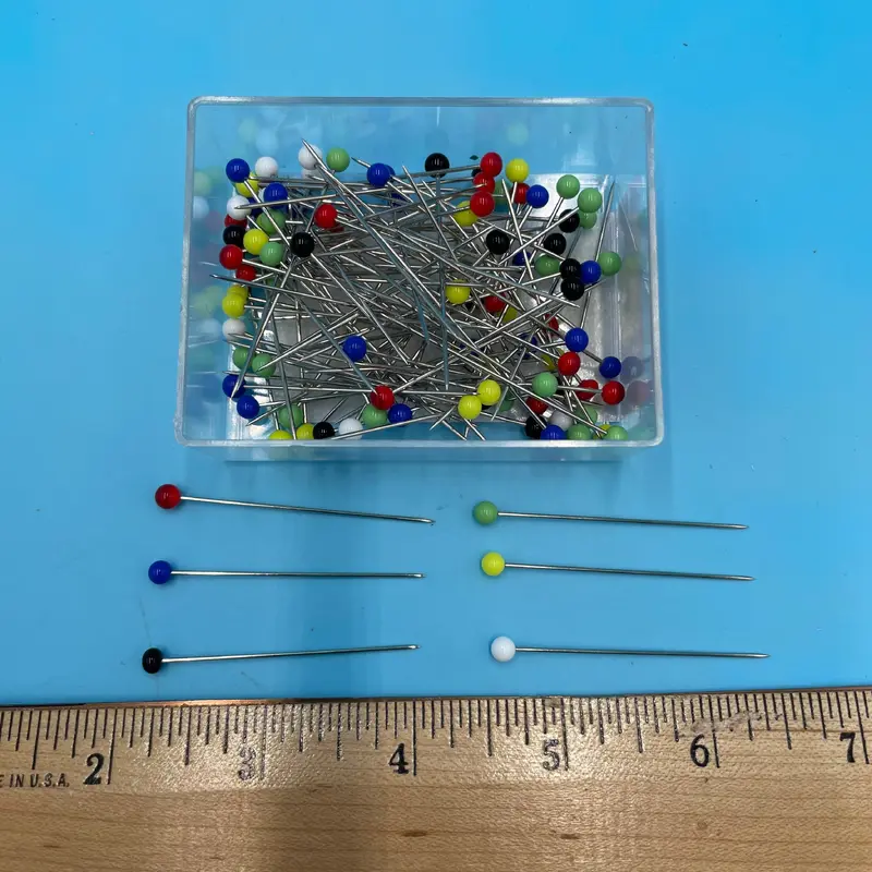 C.S. Osborne Glass Head Pins 2" 100/box