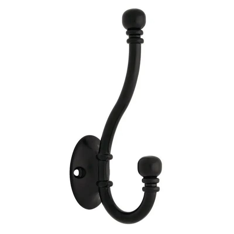 5-1/5 in. Matte Black Ball End Coat HookMatte Black / 0.201 / 1