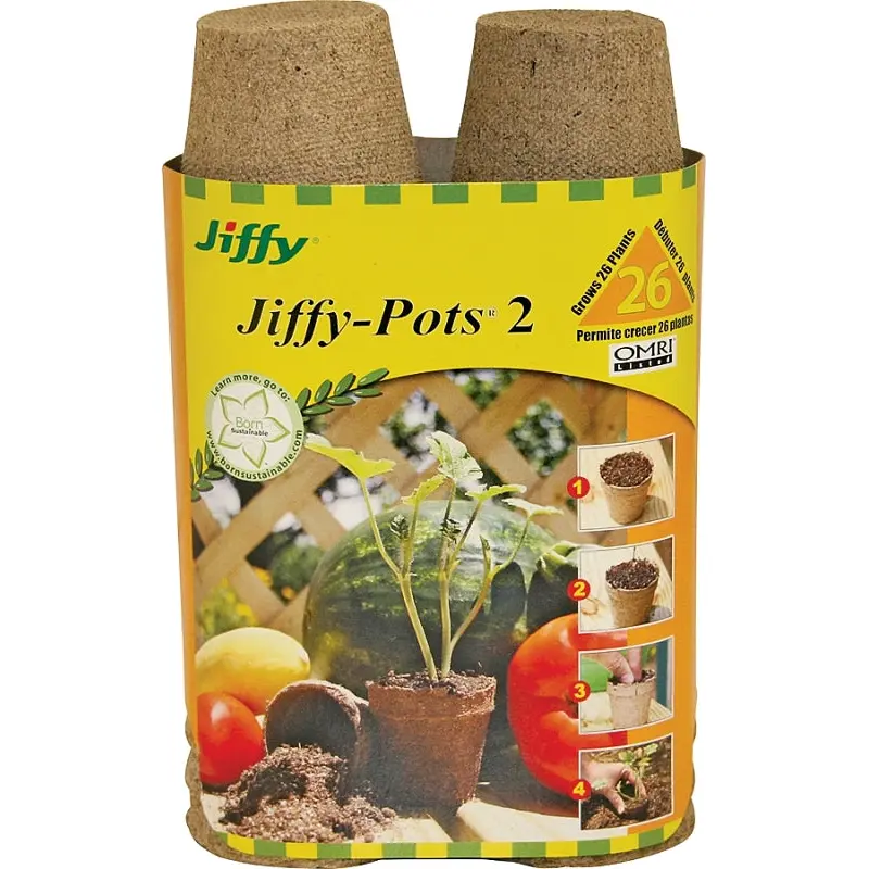 Jiffy JP226 Peat Pot, Peat Moss