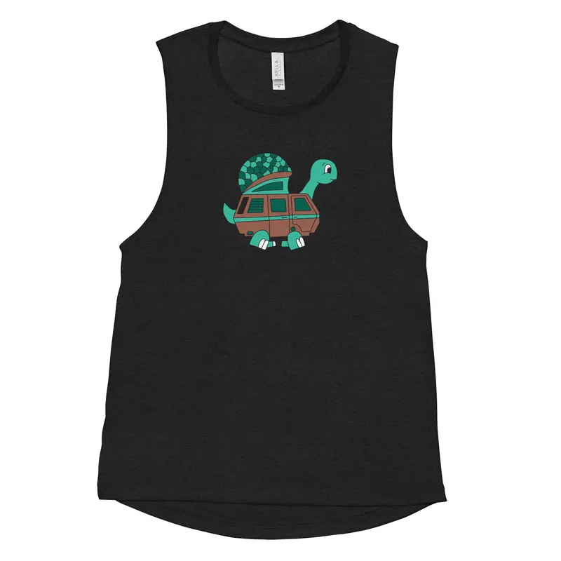 Tom Turtle Women's Muscle Tank TopBlack (Heather) / S