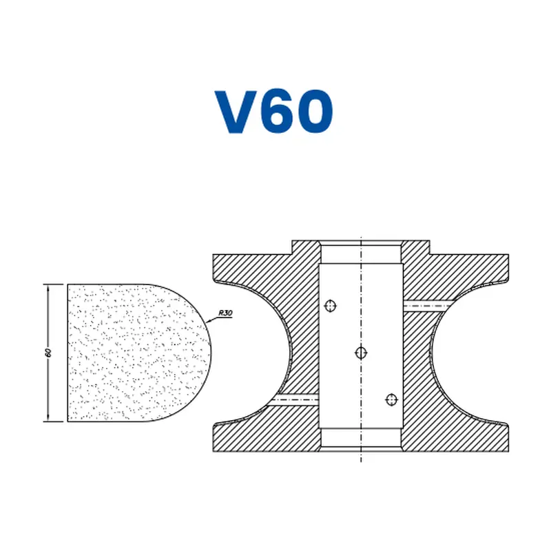 V60(60mm Full Bullnose - Line 60 (Bore 35))EHS Kit (All materials high speed) / Breaker