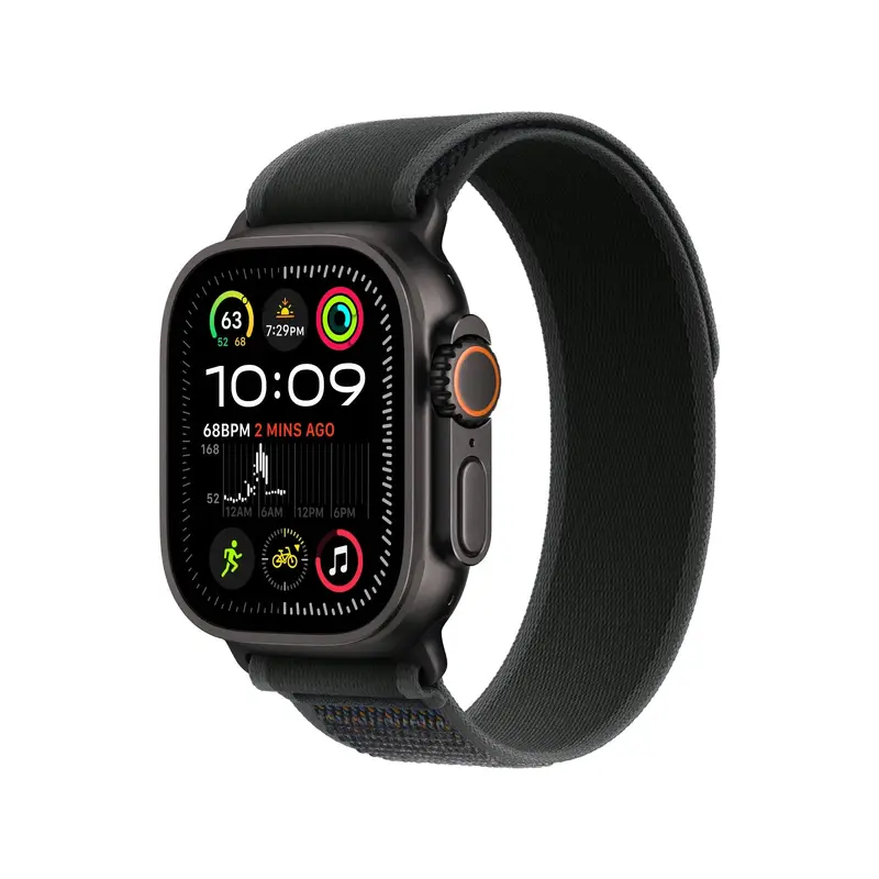 Apple Watch Ultra2 GPS   Cellular 49mm Black Titanium Case | Black Trail Loop
