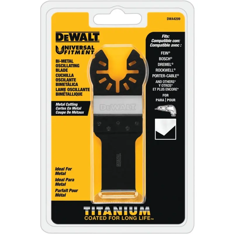 DeWALT DWA4209 Oscillating Blade, 1-1/4 in, Titanium
