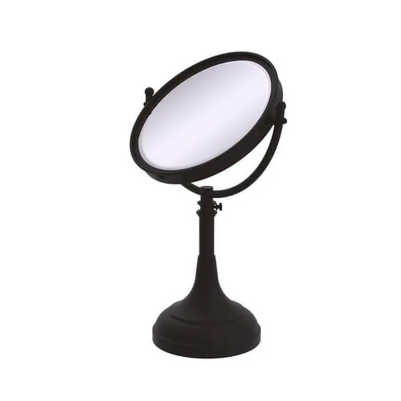 Allied Brass 8-in x 23.5-in Oil-Rubbed Bronze Double-Sided Magnifying Countertop Vanity Mirror