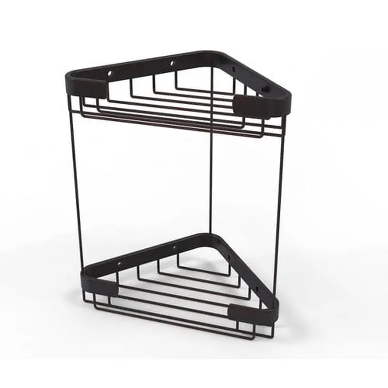 Allied Brass Double Tier Corner Shower Basket in Venetian Bronze