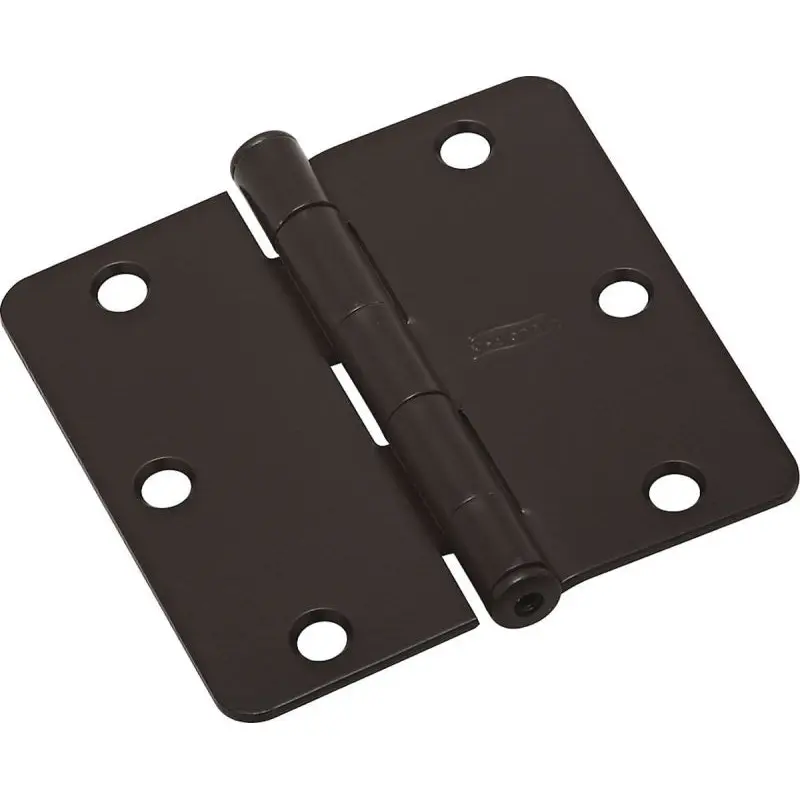 National Hardware N830-202 Door Hinge, Cold Rolled Steel, Oil-Rubbed Bronze, Non-Rising, Removable Pin, 50 lb
