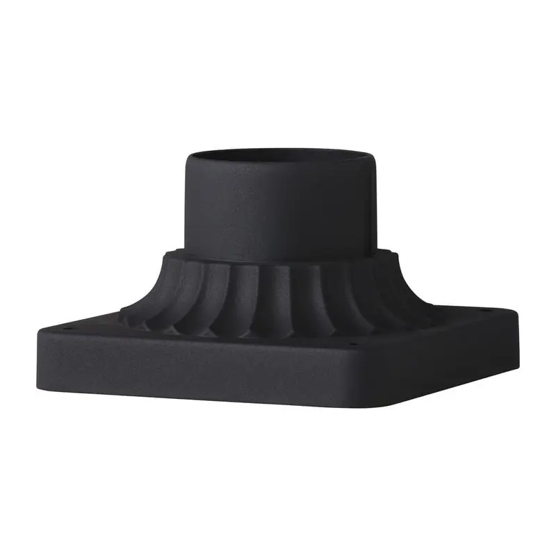 3 in. Textured Black Outdoor Die-Cast Aluminum Pier Mount Base0.75 / each