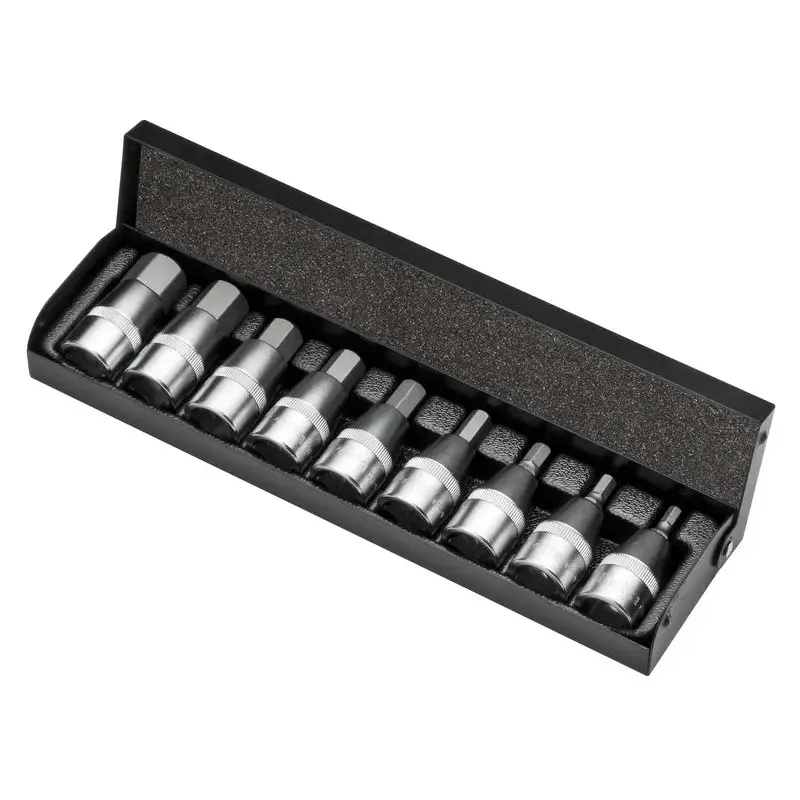 1/2 Short Hex Bit Socket Set 6 PT 9 pcs | RLT0901